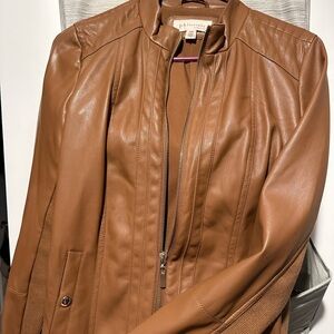 Philosophy Tan Leather Jacket